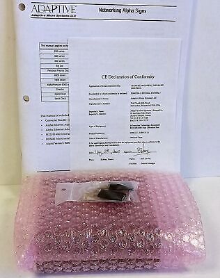 Adaptive Micro Systems 10881111 Ser A RS232/RS465 Converter Box w/ Accessories