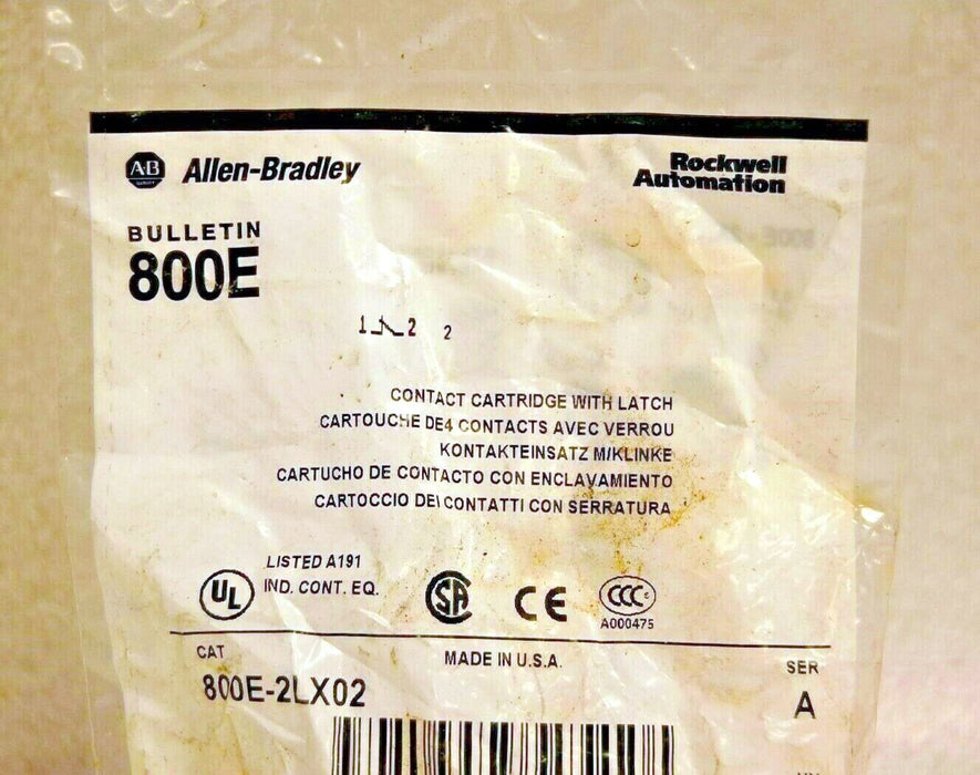 Allen-Bradley 800E-2LX02L CONTACT CARTRIDGE