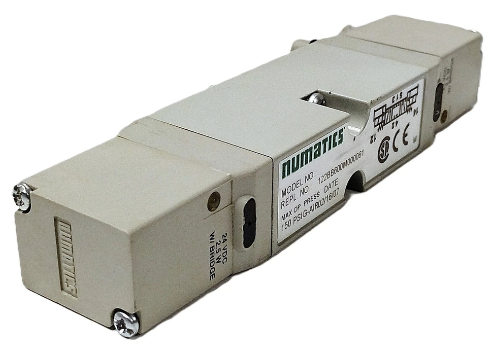 Numatics 122BB600M000061 Solenoid Valve w/ 24 V DC Coils