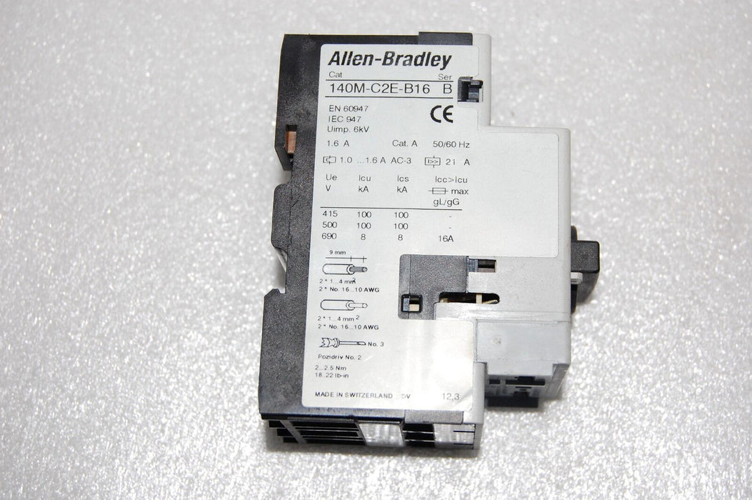 Allen-Bradley 140M-C2E-B16 SER. B MOTOR PROTECTOR RELAY