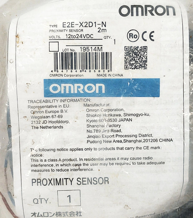 Omron E2E-X2D1-N 12-24 V DC Inductive Proximity Sensor