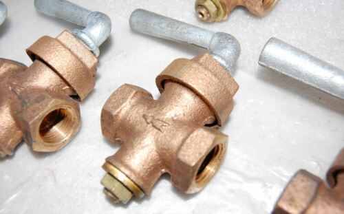 Sterling Faucet Co 84-063 1/2 Inch Ips Ground Key Stop and Drains LOT OF 7
