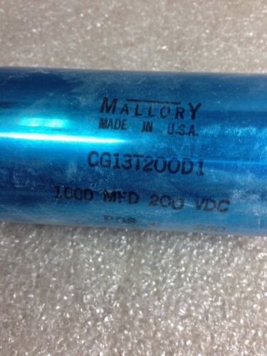 Mallory Cg13T200D1 Capacitor