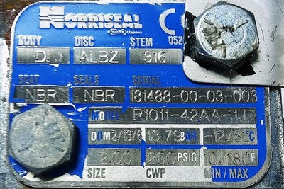 Norriseal R1011-42AA-1J 2 in 200 psig Butterfly Valve