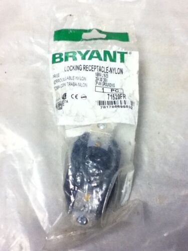 Bryant 71520FR 20 A 250 V AC NEMA L15-20 3P 4W Locking Flush Receptacle