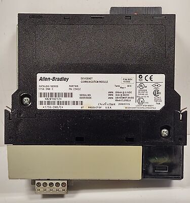 Allen-Bradley 1756-DNB Ser C FW REV 10.005 PN-23452 PLC Communication Module
