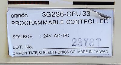 Omron 3G2S6-CPU33 12-24VDC PLC CPU Module No Memory Unit