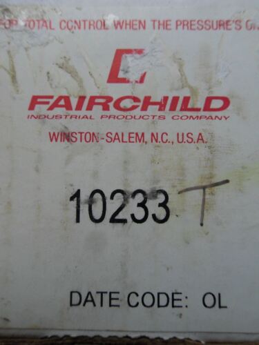 1 Fairchild 10233T TAMPER PROOF REGULATOR