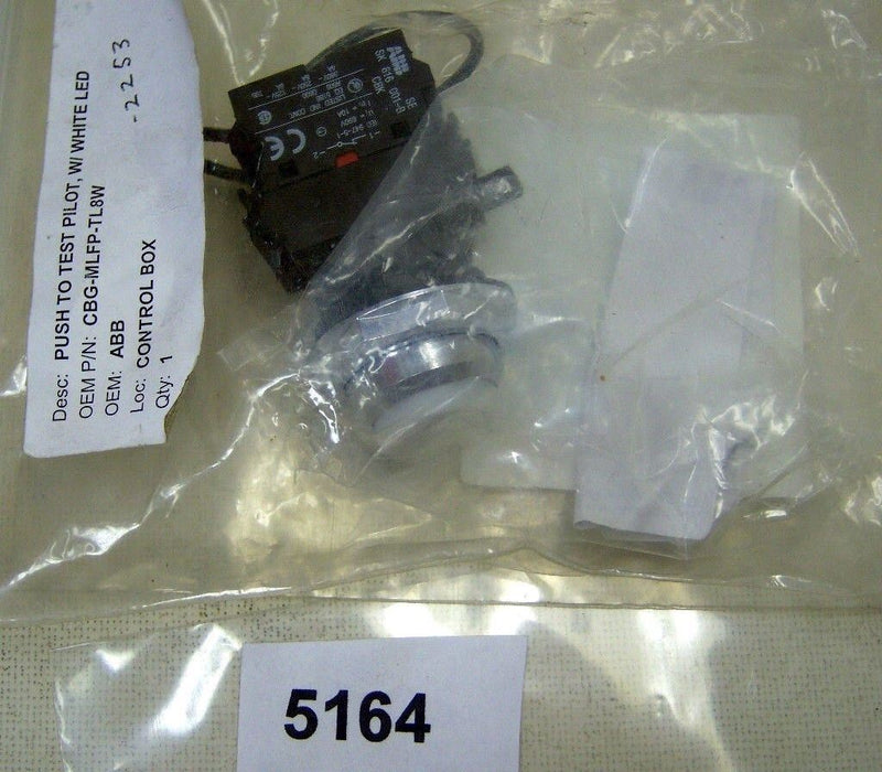 ABB Push to test Pilot White CBG-MFLP-TL8W
