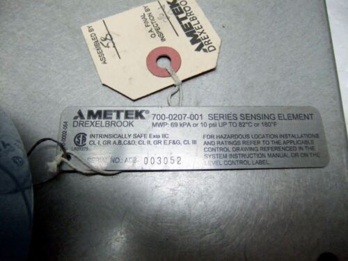 Ametek 700-02070001 Flush Sensing Element W/Cable