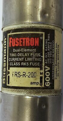 Bussmann FRS-R-200 FUSETRON 600V 200A Class RK5 Current-Limiting Time-Delay Fuse