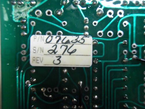 1 INDUSTRIAL DYNAMICS 7635 LOGIC PANEL