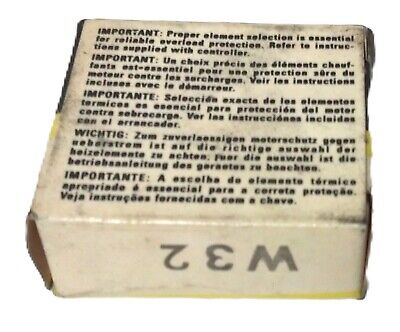 Allen-Bradley W32 Class 20 Heater Element for Eutectic Alloy Type Overload Relay