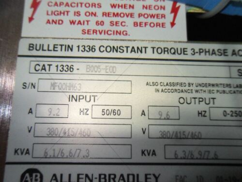 Allen-Bradley 1336-B005-E0D Drive