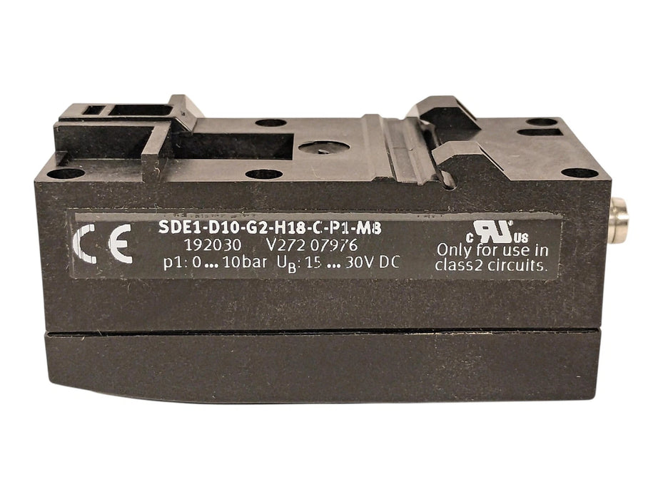 Festo 5DE1-D10-G2-H18-C-P1-M8 15-30 VDC 0-10 bar Pressure Sensor w/ LCD Display