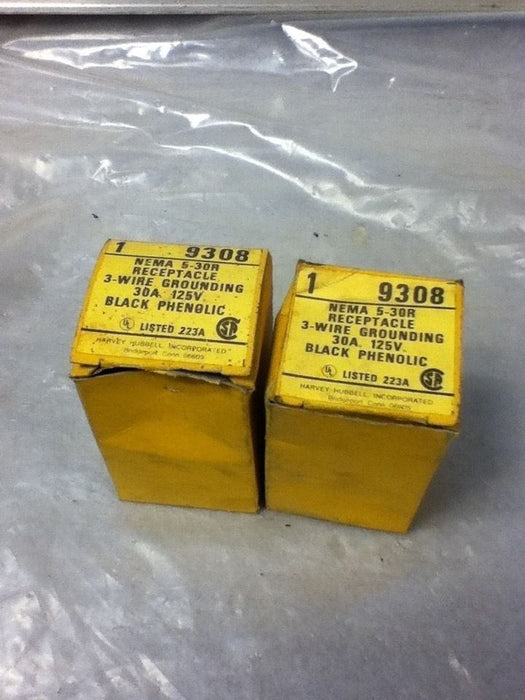 2 Hubbell 9308 Receptacles