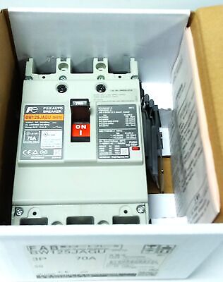 Fuji Electric BW125JAGU-3P060 480 V AC 60 A 3P Thermal Magnetic Circuit Breaker