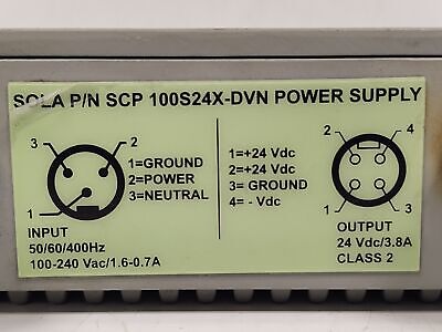 Sola SCP100S24X-DVN Power Supply for Extreme Temperature Environment