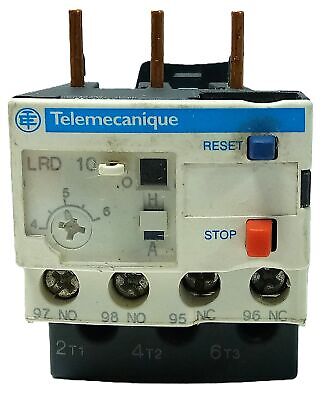 Telemecanique LRD10 600 V AC 4-6 A Adjustable Overload Protection Relay