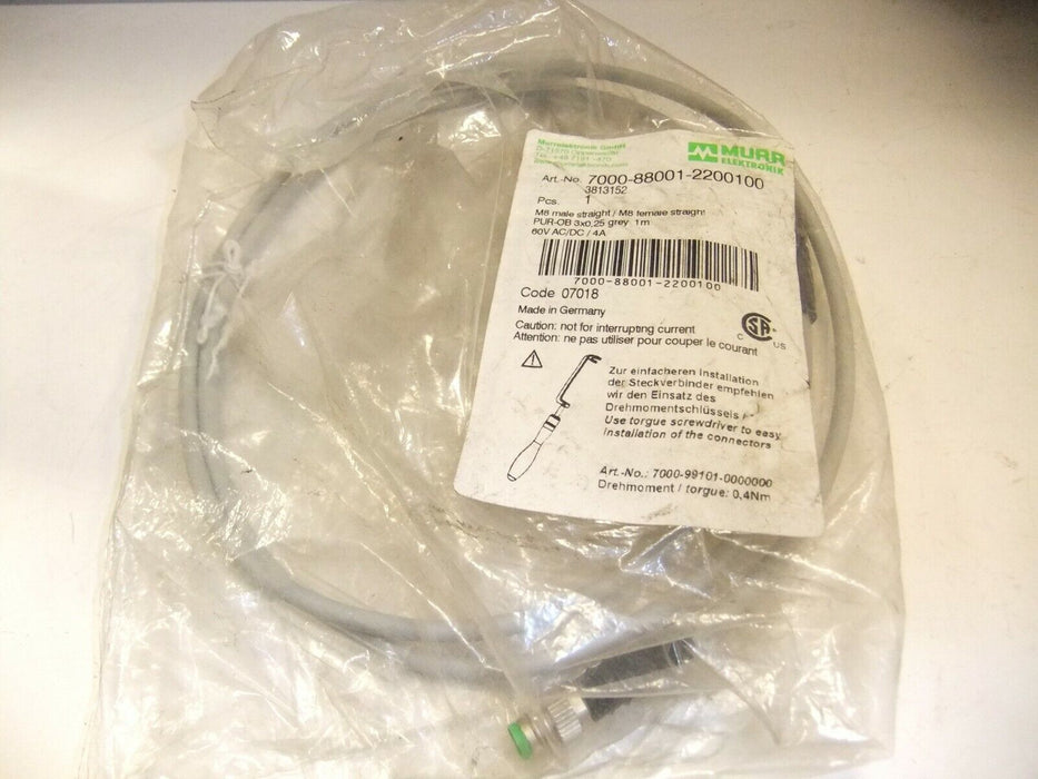 Murr Electronic Cable 7000-88001-2200100