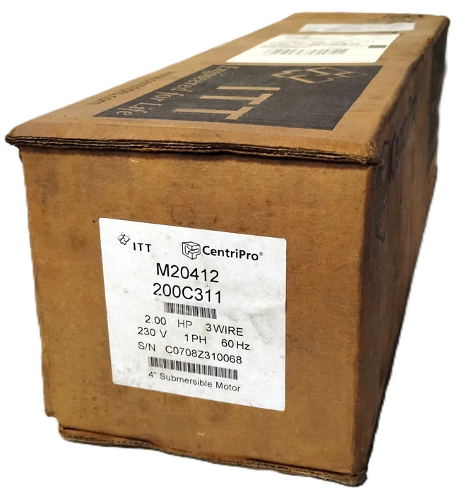 CentriPro M20412 230 V 1 PH 2 HP 3450 RPM 3-Wire 4" Submersible Motor