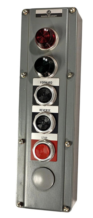 800T-3TA2R 600 V AC 10 A Pushbutton Station w/ 3 Pushbuttons and 2 Pilot Lights