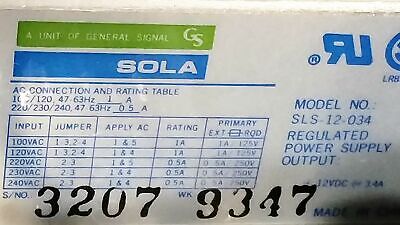 Sola SLS-12-034 Power Supply