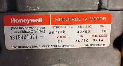 Honeywell M9184D1021 24 V AC Proportional Action Modutrol IV Motor
