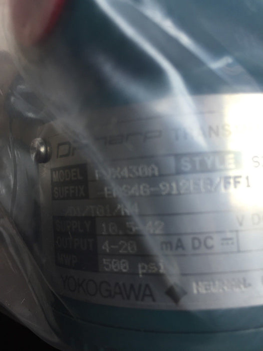 Yokogawa EJX430A-EAS4G-912EB/FF1/D1/T01/N4 Pressure Transmitter