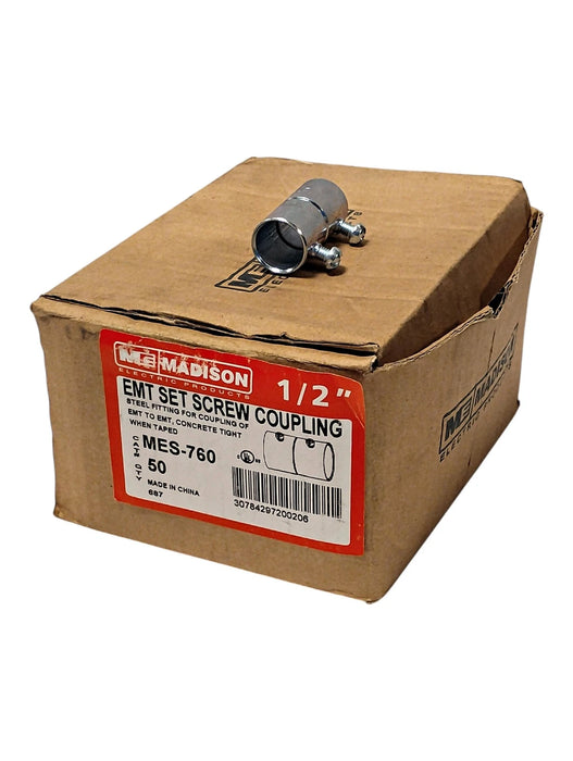 Madison Electric MES-760 1/2 in EMT Conduit Set Screw Coupling