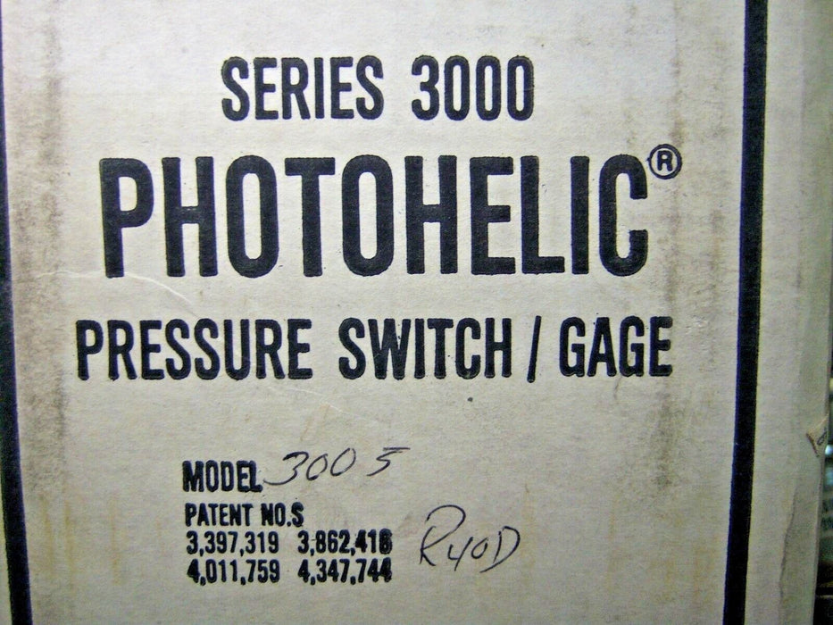 Dwyer 3005 Pressure Switch Gauge