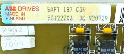 ABB SAFT-187-CON Printed Circuit Board