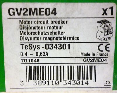 Schneider Electric GV2ME04 Motor Circuit Breaker
