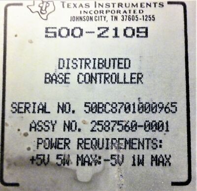 Texas Instruments 500Z109 Distributed Base Controller Module