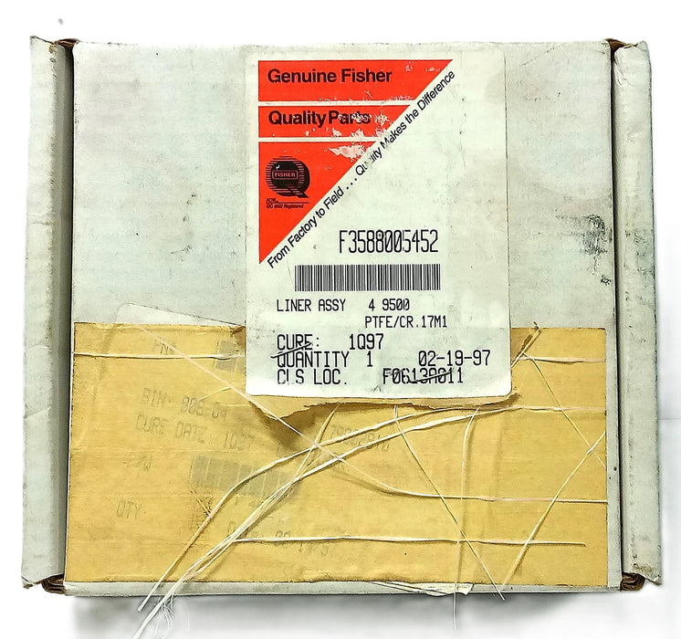 Fisher F3588005452 Butterfly Valve Liner Assembly Repair Kit