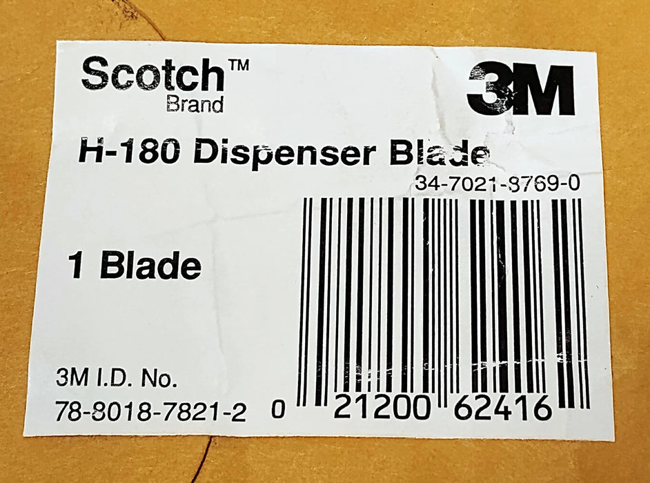 3M 78-8018-7821-2 Replacement Blade for Scotch H-180 Tape Dispenser