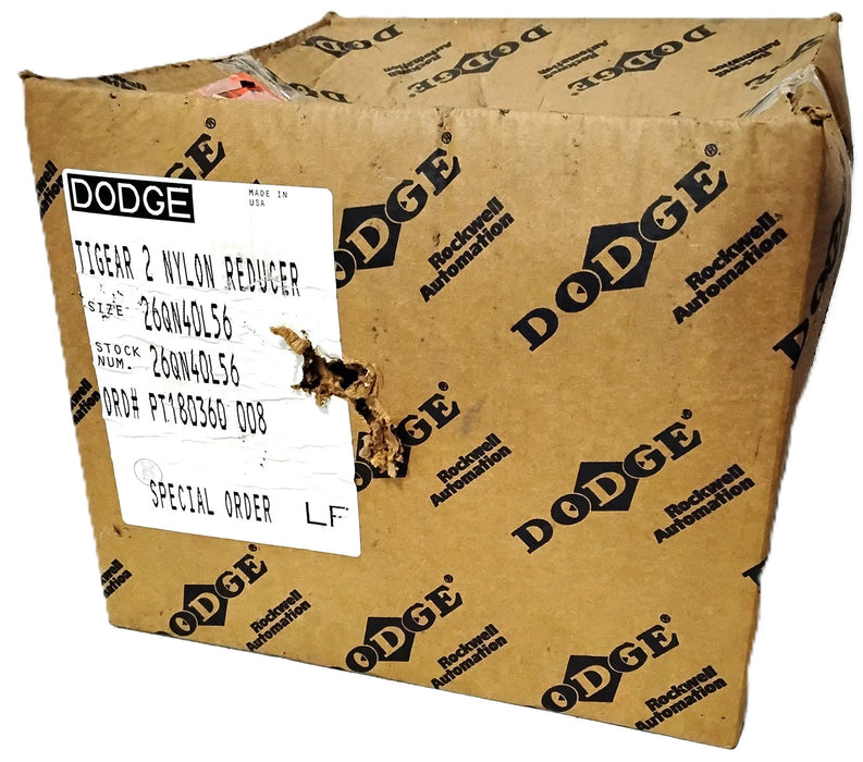 Dodge 26QN40L56 26Q40L56 40:1 Nylon Tigear 2 Right Angle Gear Reducer