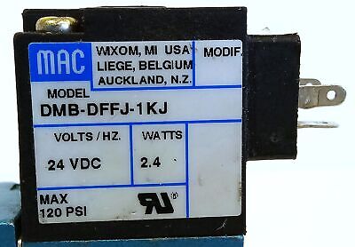 MAC Valves 411A-A0A-DM-DFFJ-1KJ 24 V DC 120 psi Solenoid Valve