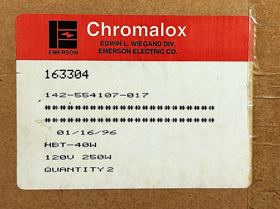 Chromalox 142-55107-017 163304 HBT-40 2 pc Band Heater