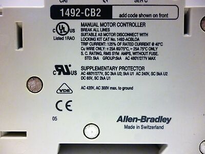 Allen-Bradley 1492-CB-2-F-020 Circuit Breaker