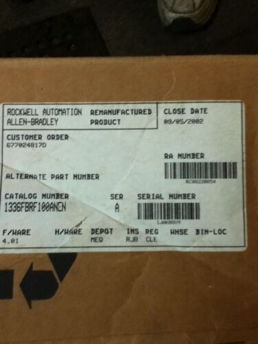Allen-Bradley 1336F-BRF100-AN-EN Drive