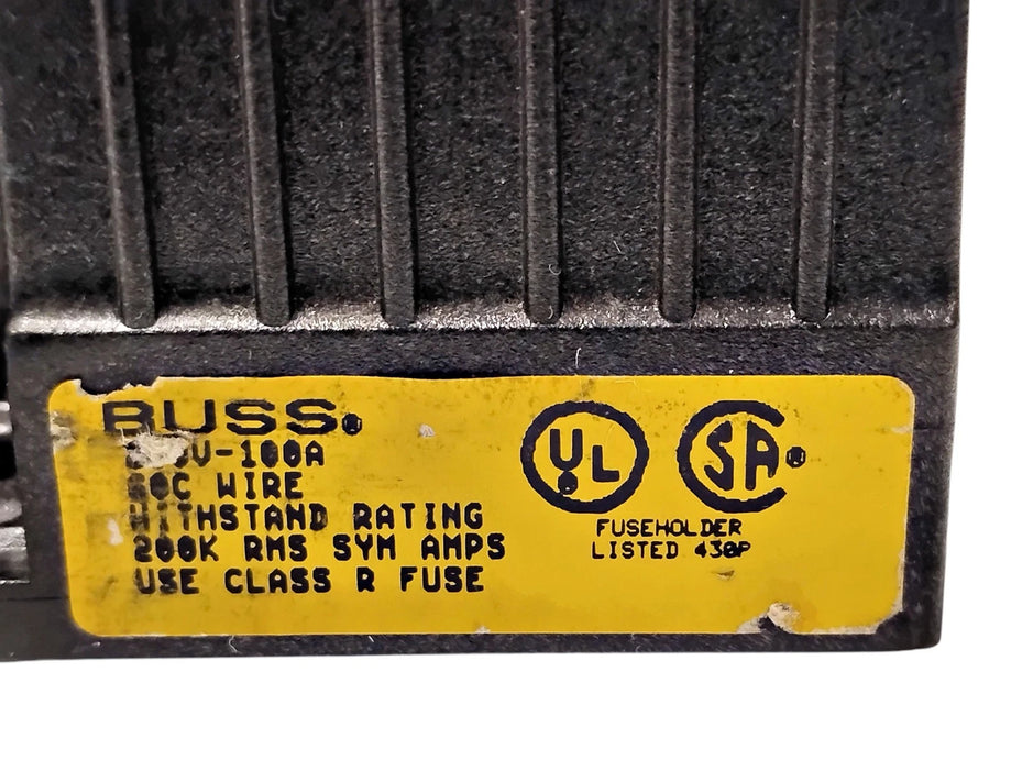 Bussmann R25100-3COR 250 V 100 A 3-Pole Panel Mount Fuse Block