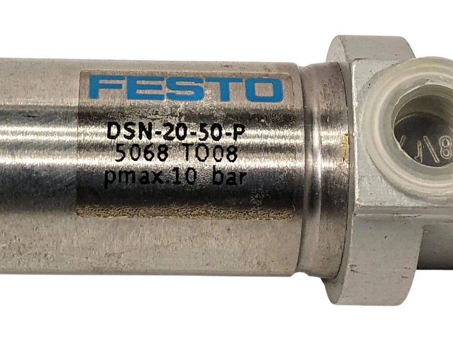 Festo DSN-20-50-P 10 bar Double-Acting Single-Rod Air Cylinder w/ G1/8 Ports