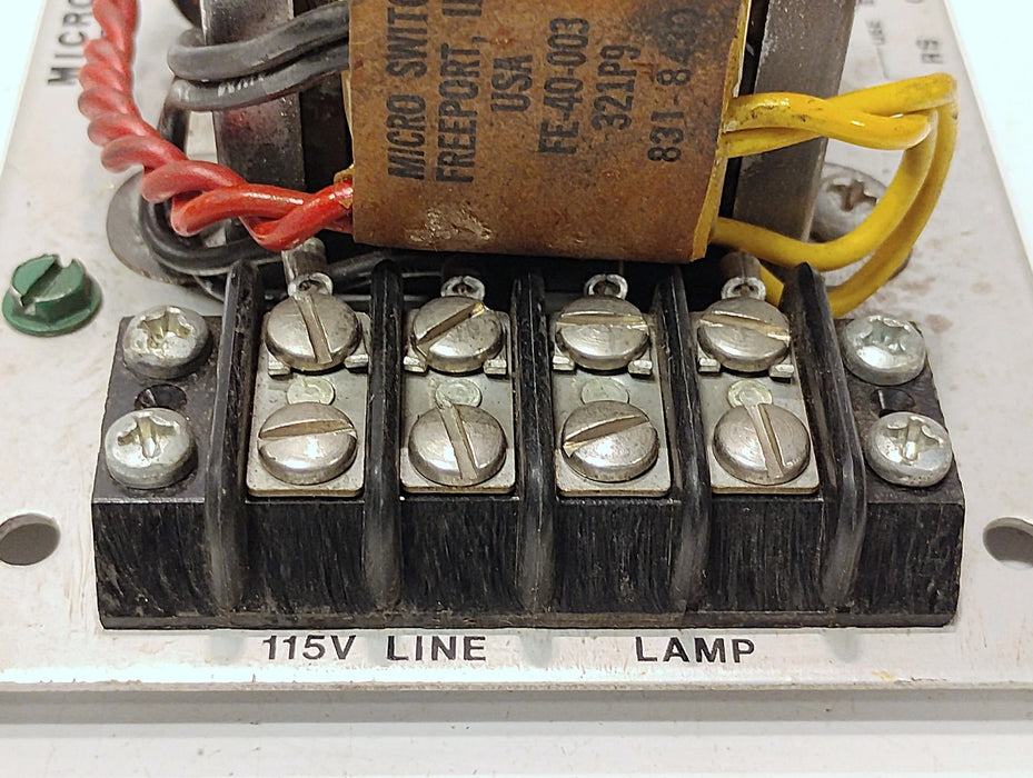Micro Switch FE-TRB 115 V AC 15 VA Transformer w/ 2 Octal Relay Sockets