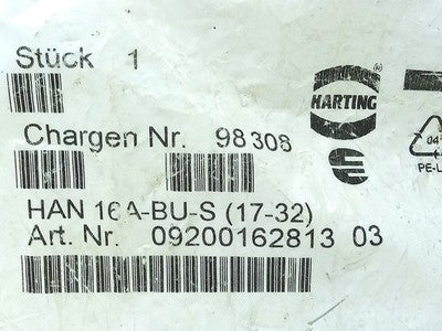 HARTING 09 20 016 2813 03 24-Pin Connector