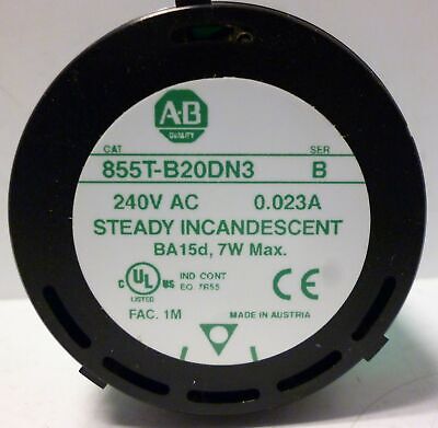 Allen-Bradley 855T-B20DN3 Steady Incandescent Stack Light