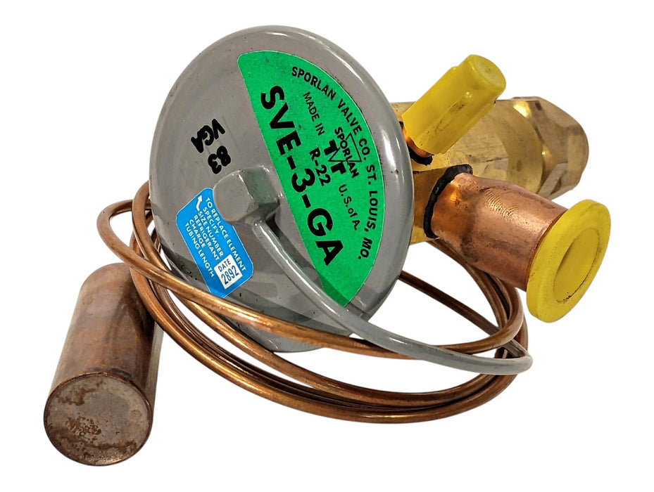 Sporlan SVE-3-GA Thermostatic Expansion Valve TXV 1/2" x 5/8" ODF R22 3 Ton