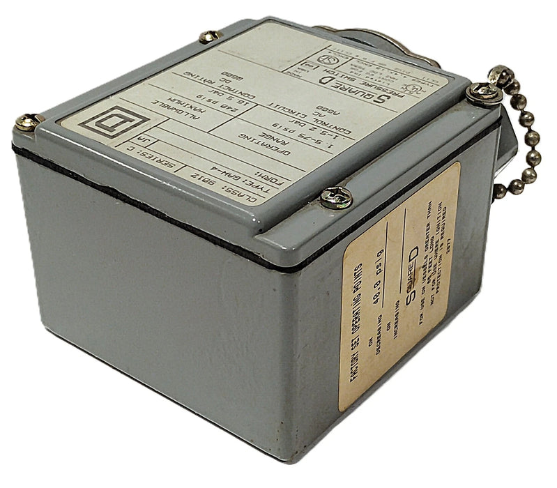 Square D 9012-GAW-4 Series C 120-600 V 1.5-75 psi Pressure Switch