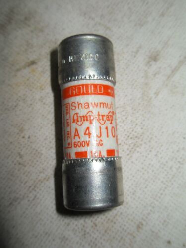 5 Gould Shawmut Amp-Trap A4J10 600 V Fuses