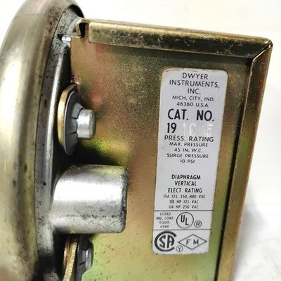 Dwyer 1910-5 Differential Pressure Switch